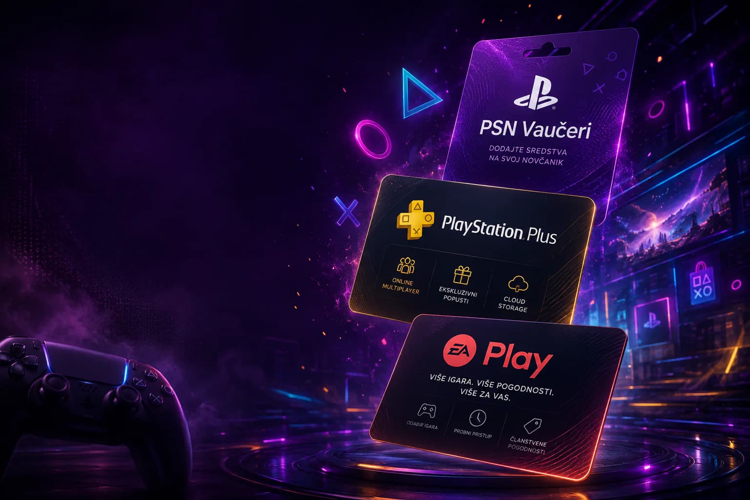 PlayStation Plus, EA Play i PSN vaučeri