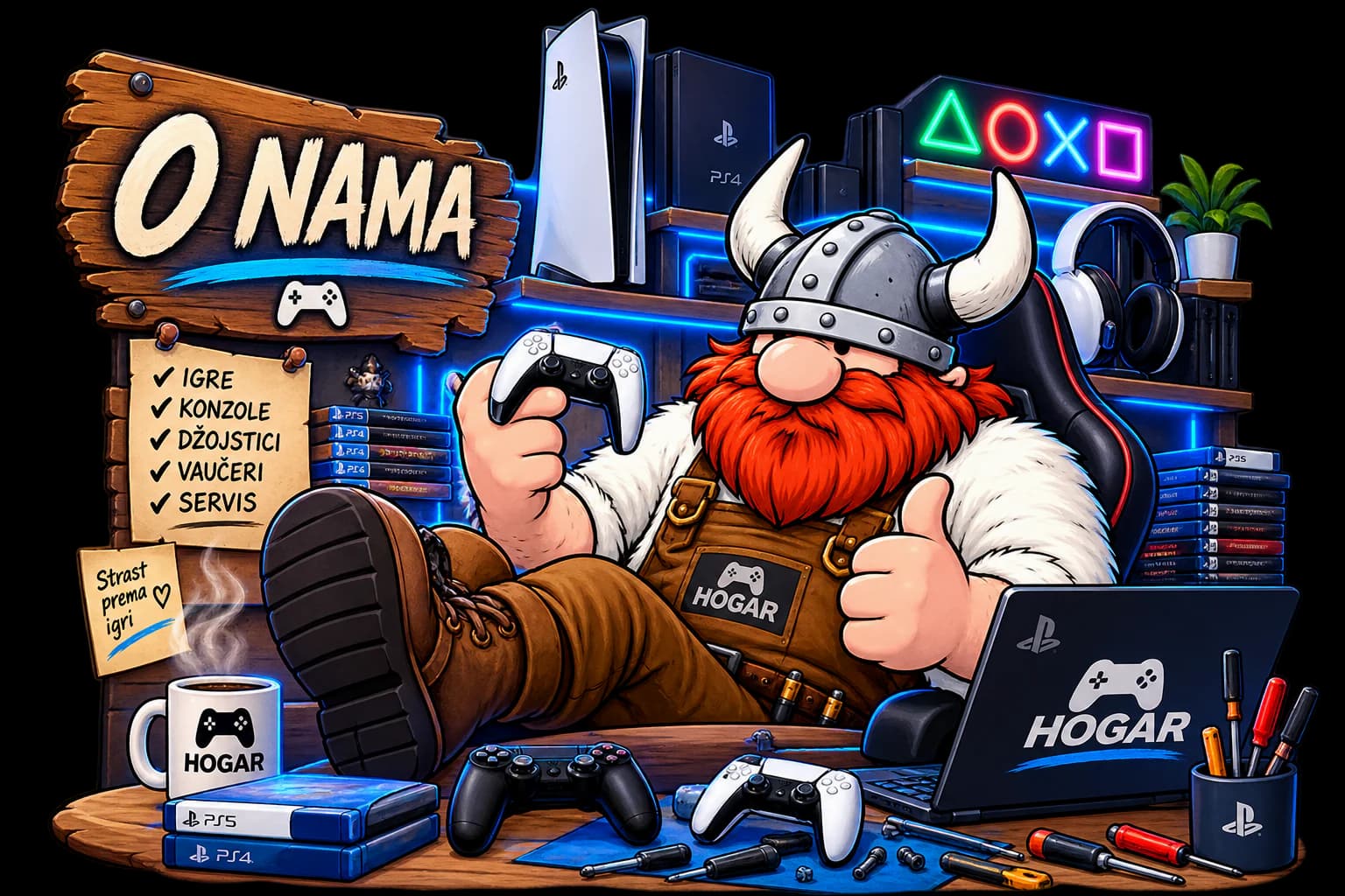 HOGAR svet — PlayStation igraonica, igre, konzole i servis