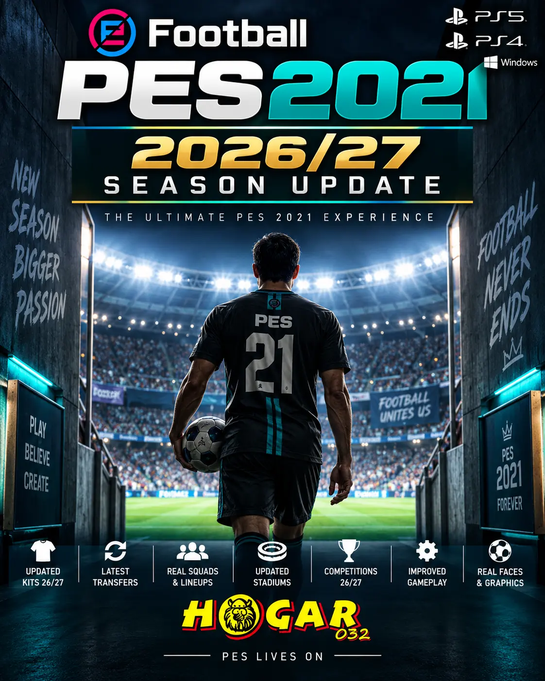 Omot igre Patch za PES 2021 i za 2020 (bez igara) za PS4/PS5