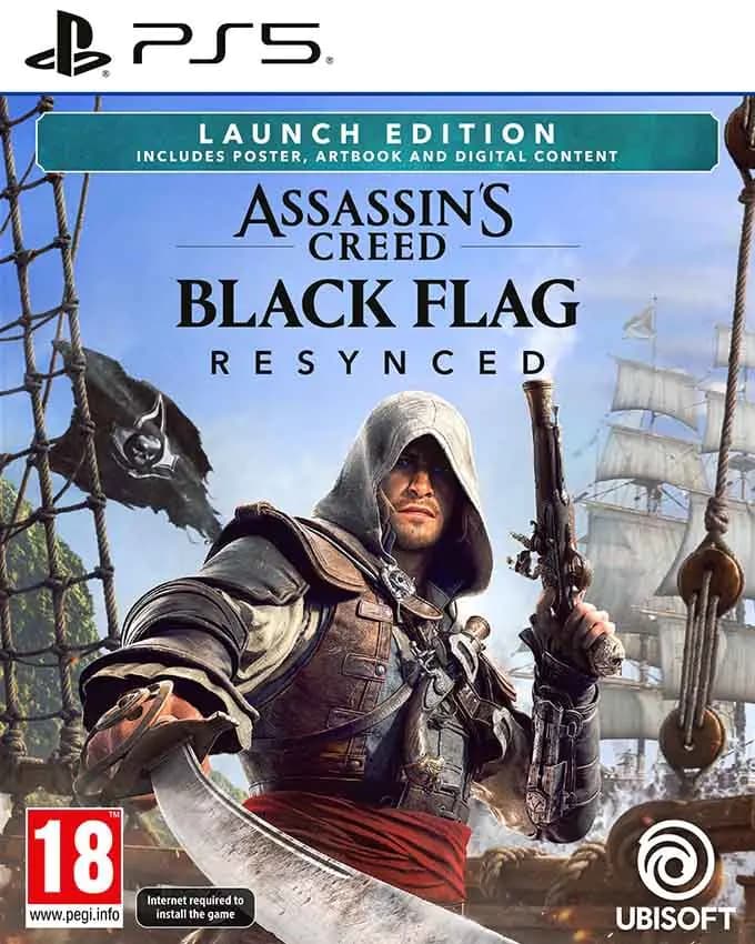 Omot igre Assassin's Creed Black Flag Resynced za PS5